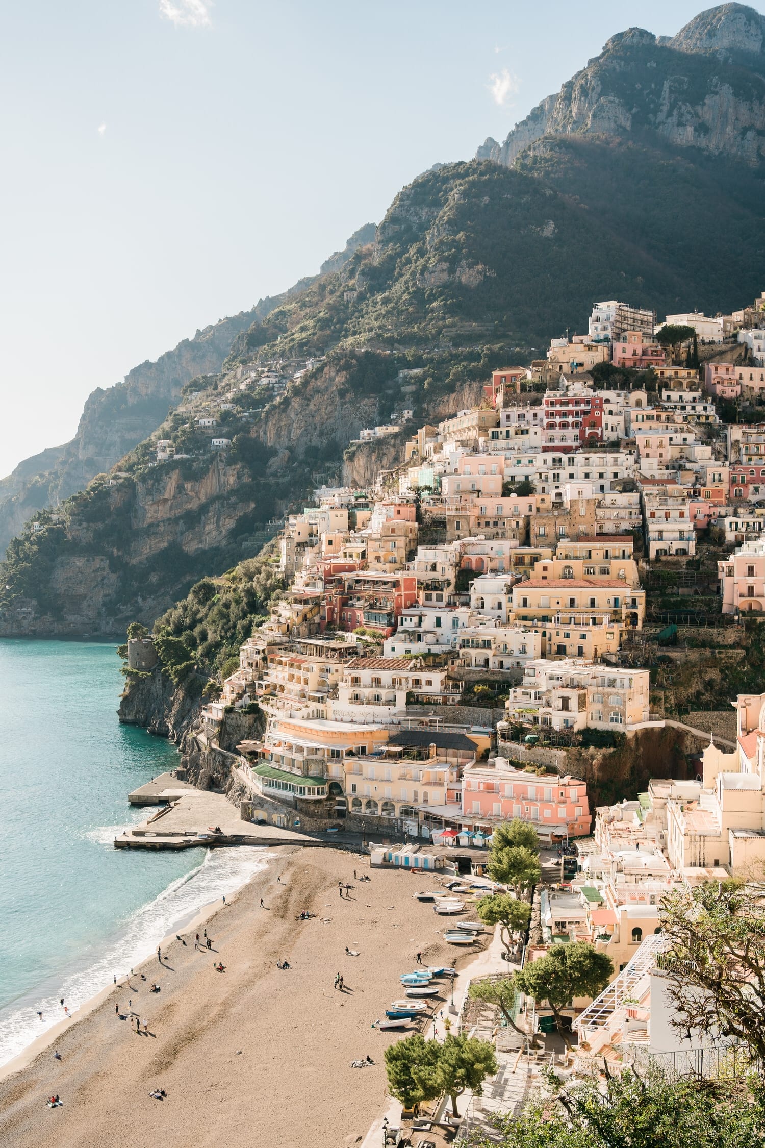 Fine Art Print Shop - Amalfi Coast & Santorini Postcard 