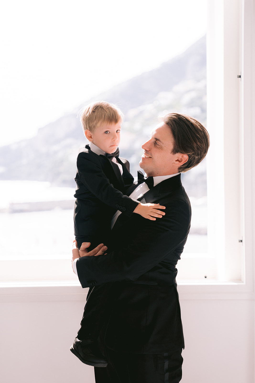 Andrea Gallucci - Destination Wedding Photographer- Amalfi Coast Positano Santorini Barcellona Rome Ravello Paris New York the groom and his son portrait