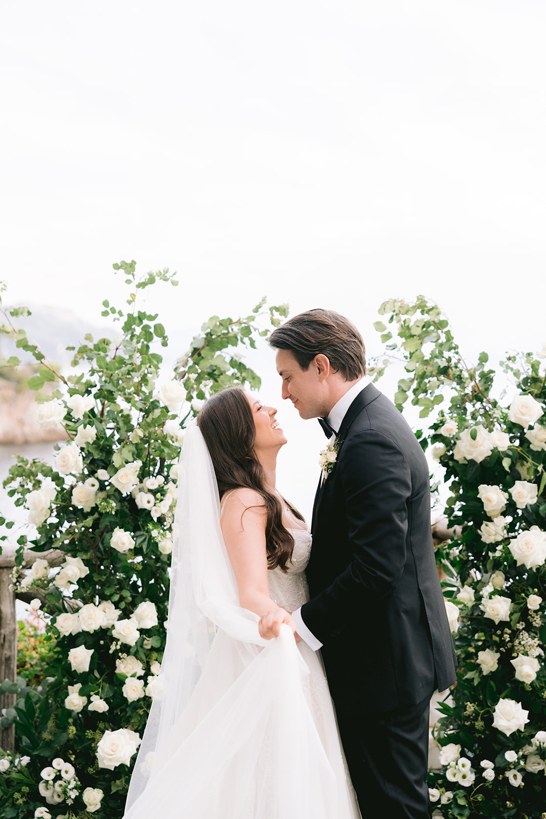Andrea Gallucci - Destination Wedding Photographer- Amalfi Coast Positano Santorini Barcellona Rome Ravello Paris New York romantic wedding portraits of bride and groom, perfect Amalfi Coast wedding photos
