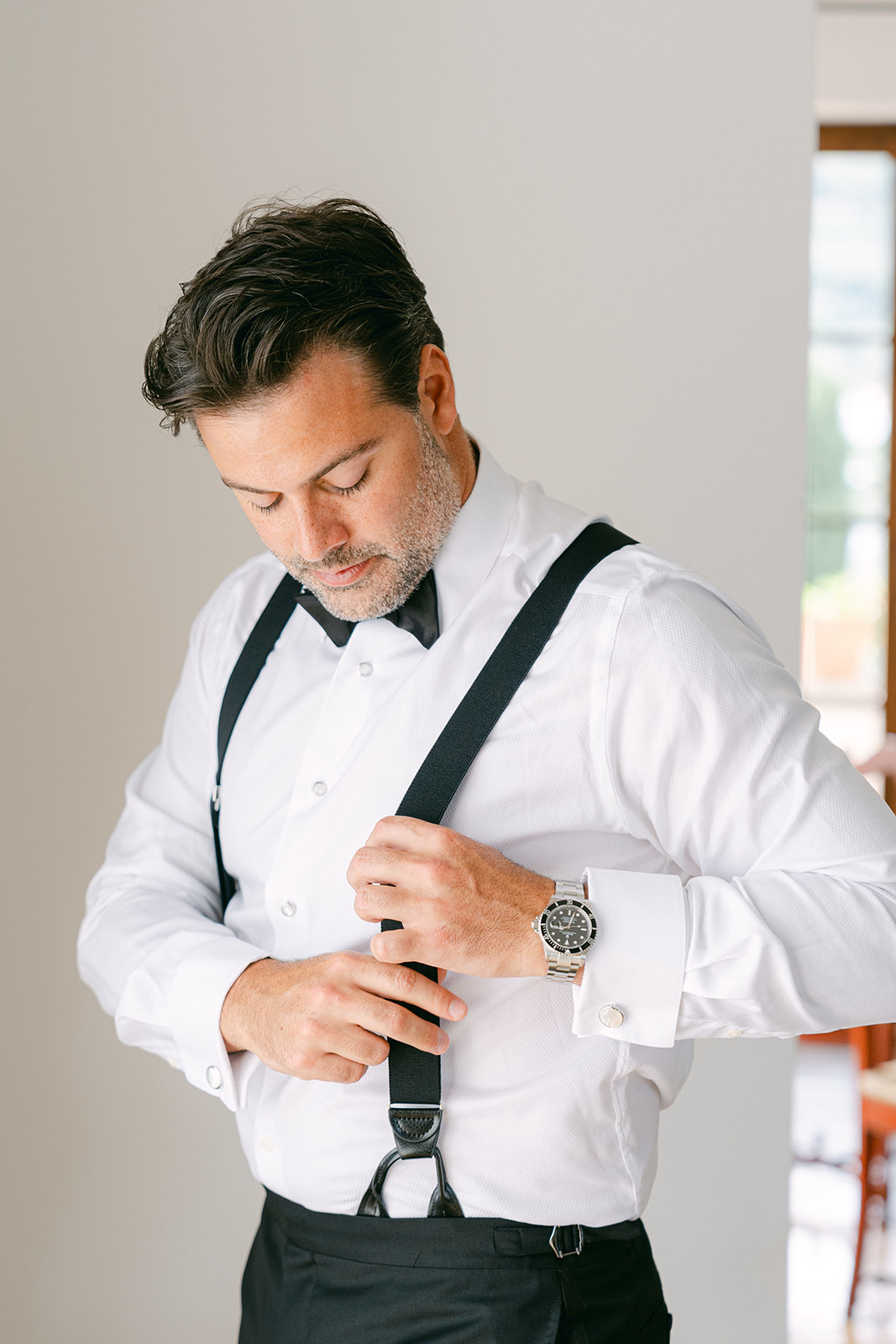 Andrea Gallucci - Destination Wedding Photographer- Amalfi Coast Positano Santorini Barcellona Rome Ravello Paris New York groom portrait get ready