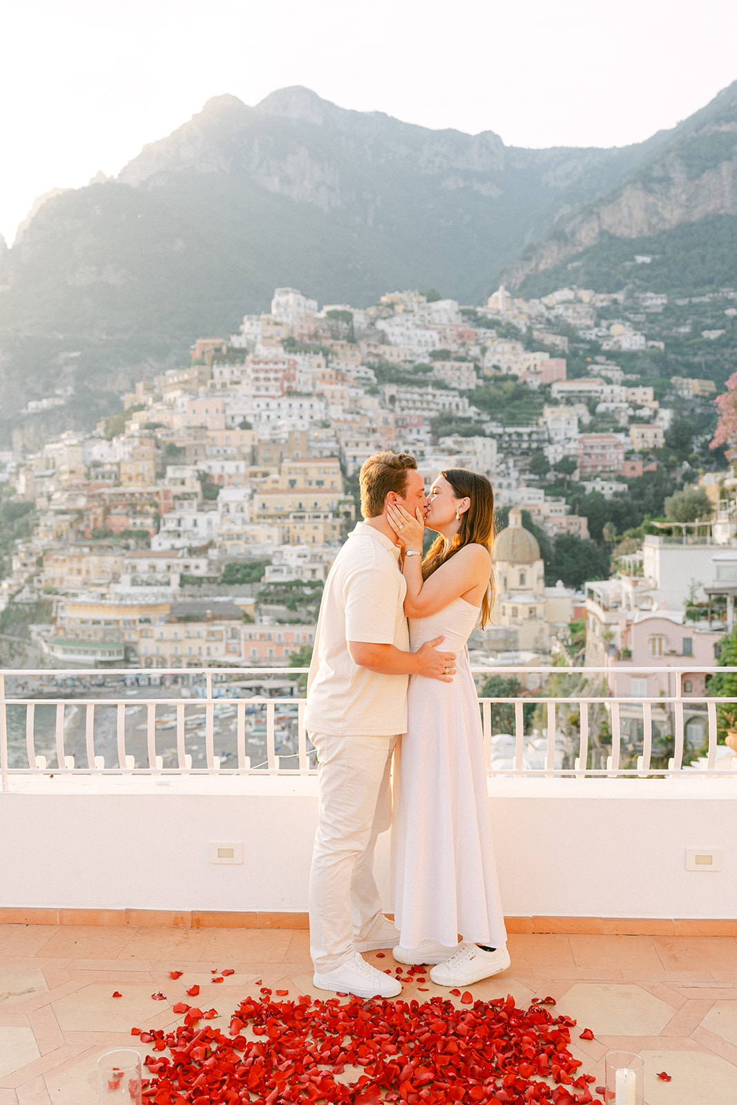Andrea Gallucci - Destination Wedding Photographer- Amalfi Coast Positano Santorini Barcellona Rome Ravello Paris New York golden hour engagement photo in Positano