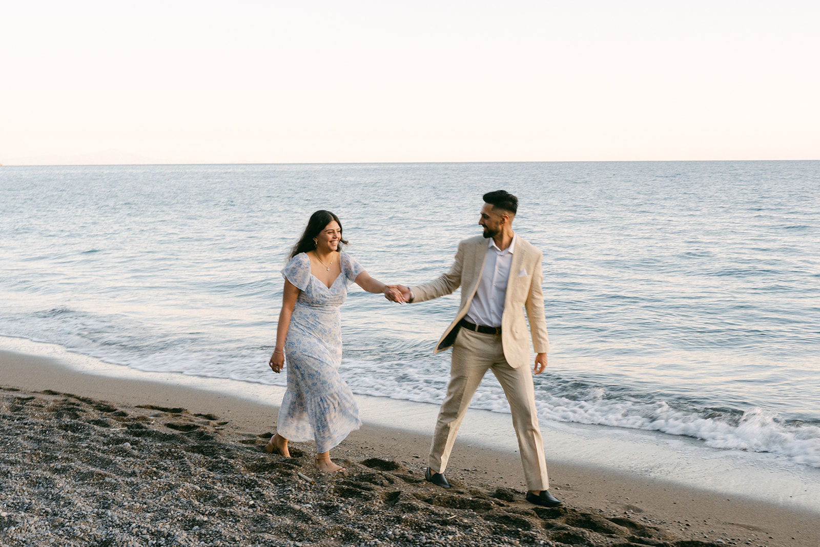 Andrea Gallucci - Destination Wedding Photographer- Amalfi Coast Positano Santorini Barcellona Rome Ravello Paris New York beach engagement photo in Amalfi Coast