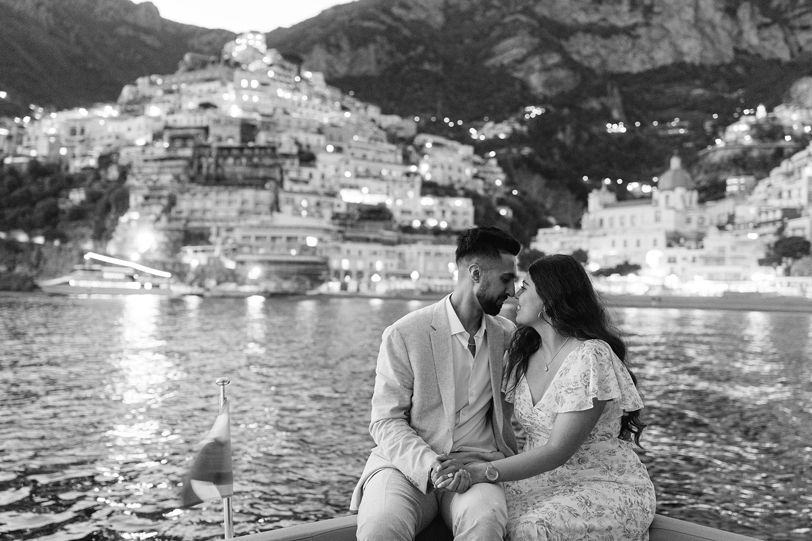 Andrea Gallucci - Destination Wedding Photographer- Amalfi Coast Positano Santorini Barcellona Rome Ravello Paris New York night engagement photo on a cruise