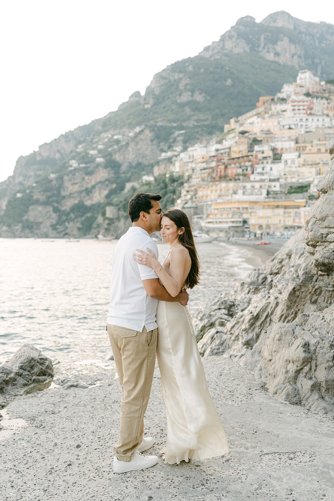 Andrea Gallucci - Destination Wedding Photographer- Amalfi Coast Positano Santorini Barcellona Rome Ravello Paris New York intimate proposal photo of the couple
