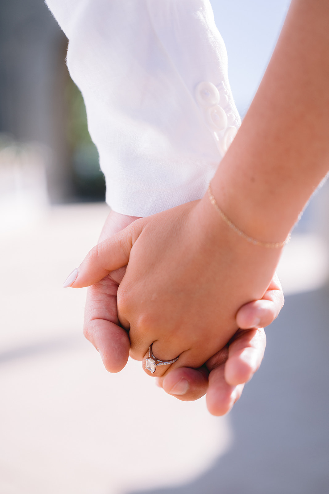 Andrea Gallucci - Destination Wedding Photographer- Amalfi Coast Positano Santorini Barcellona Rome Ravello Paris New York engagement photo of the couple holding hands