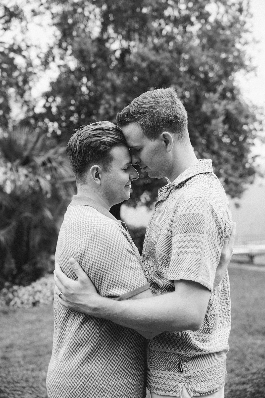 intimate engagement photos of the same sex couple
