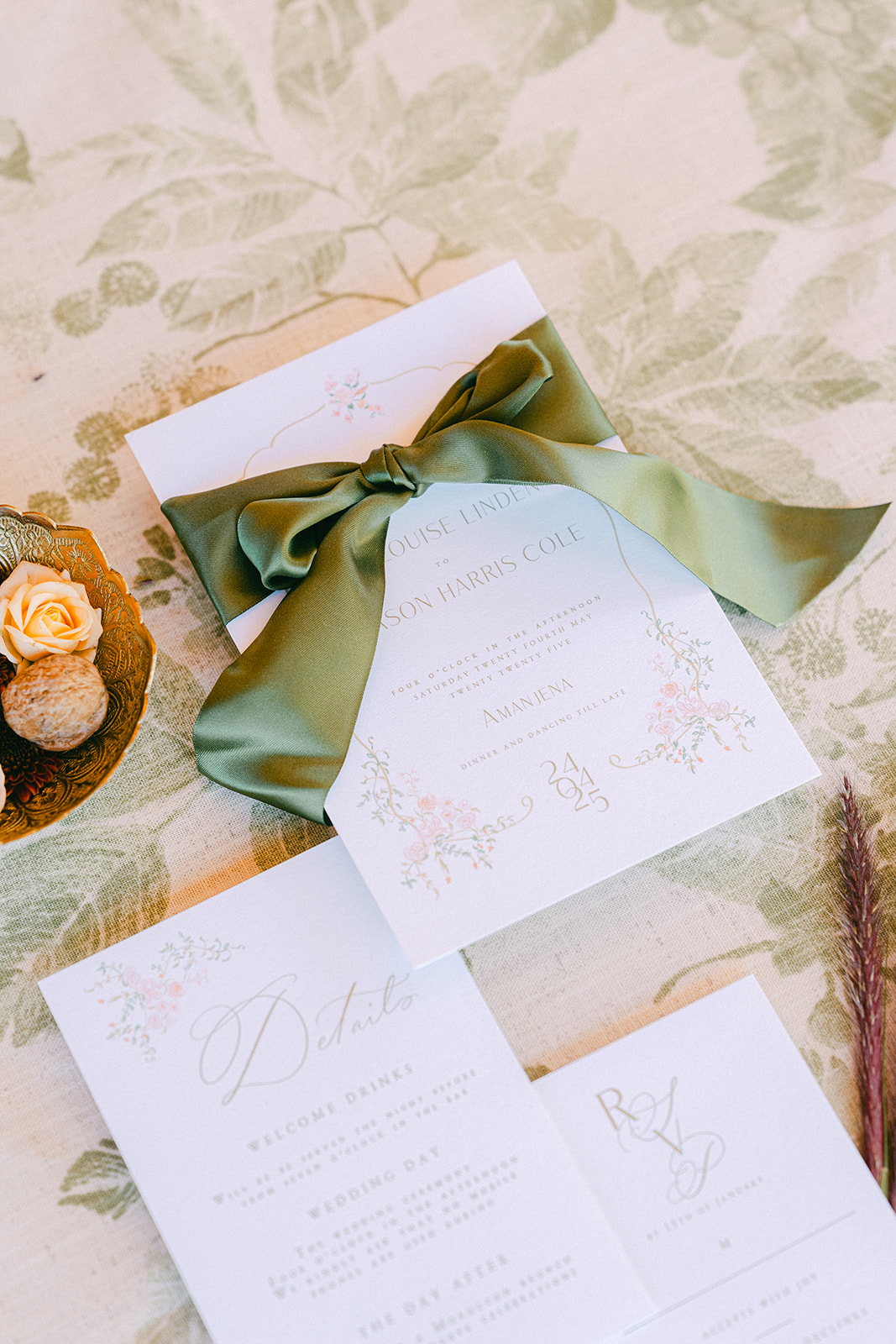 elegant wedding invitation suite photos