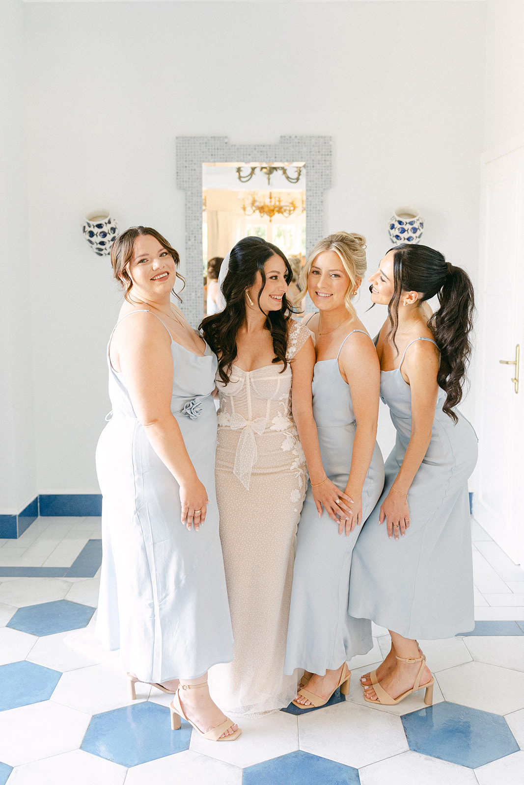 Andrea Gallucci - Destination Wedding Photographer- Amalfi Coast Positano Santorini Barcellona Rome Ravello Paris New York getting ready with bridesmaids