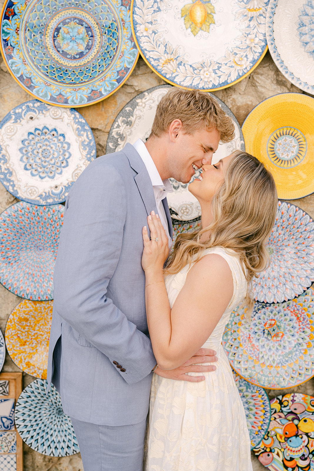 Candid engagement photoshoot in Ravello by professional Amalfi Coast
