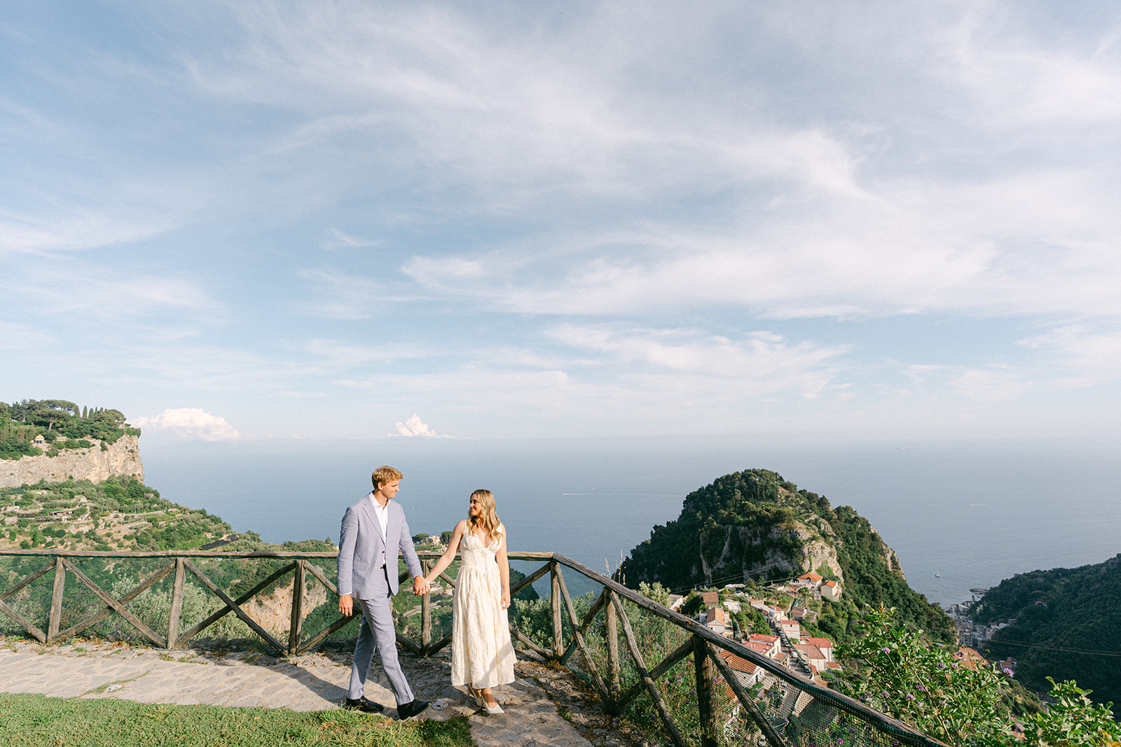 Engagement photoshoot in Amalfi Coast by professional Italy photographer