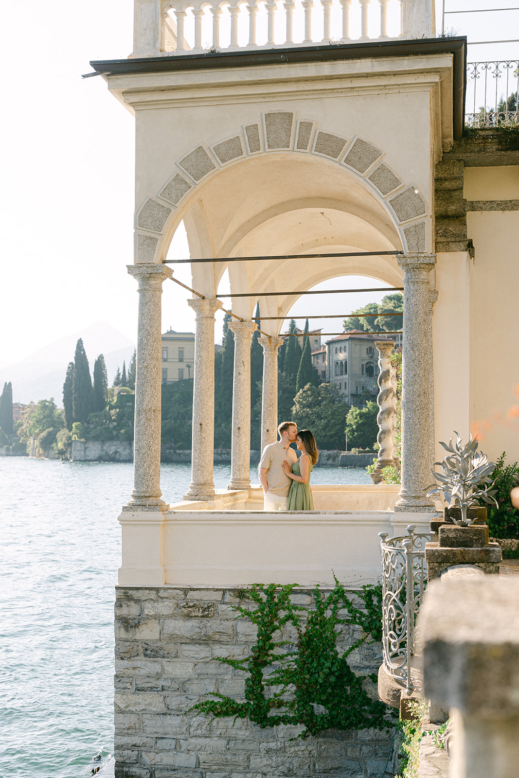 Luxury engagement session At villa monastero