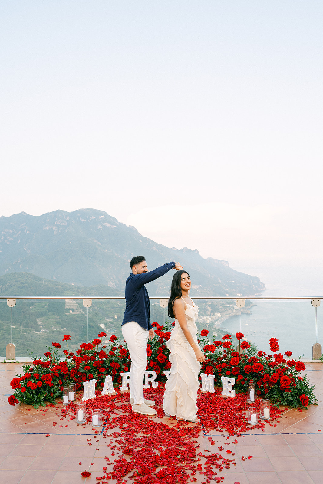 Italy photographer capturing authentic proposal emotions