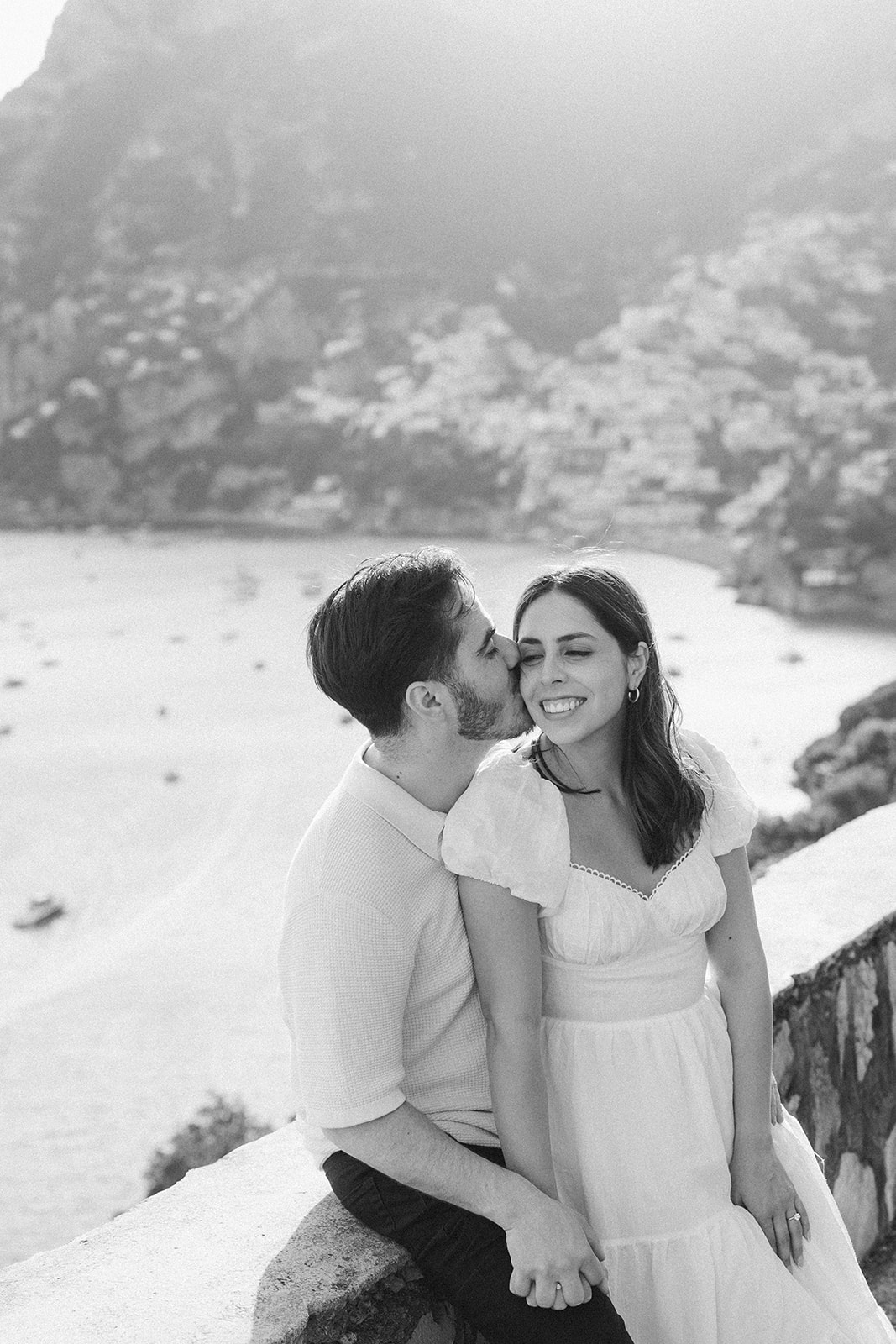 Outdoor engagement photos during on the Amalfi Coast