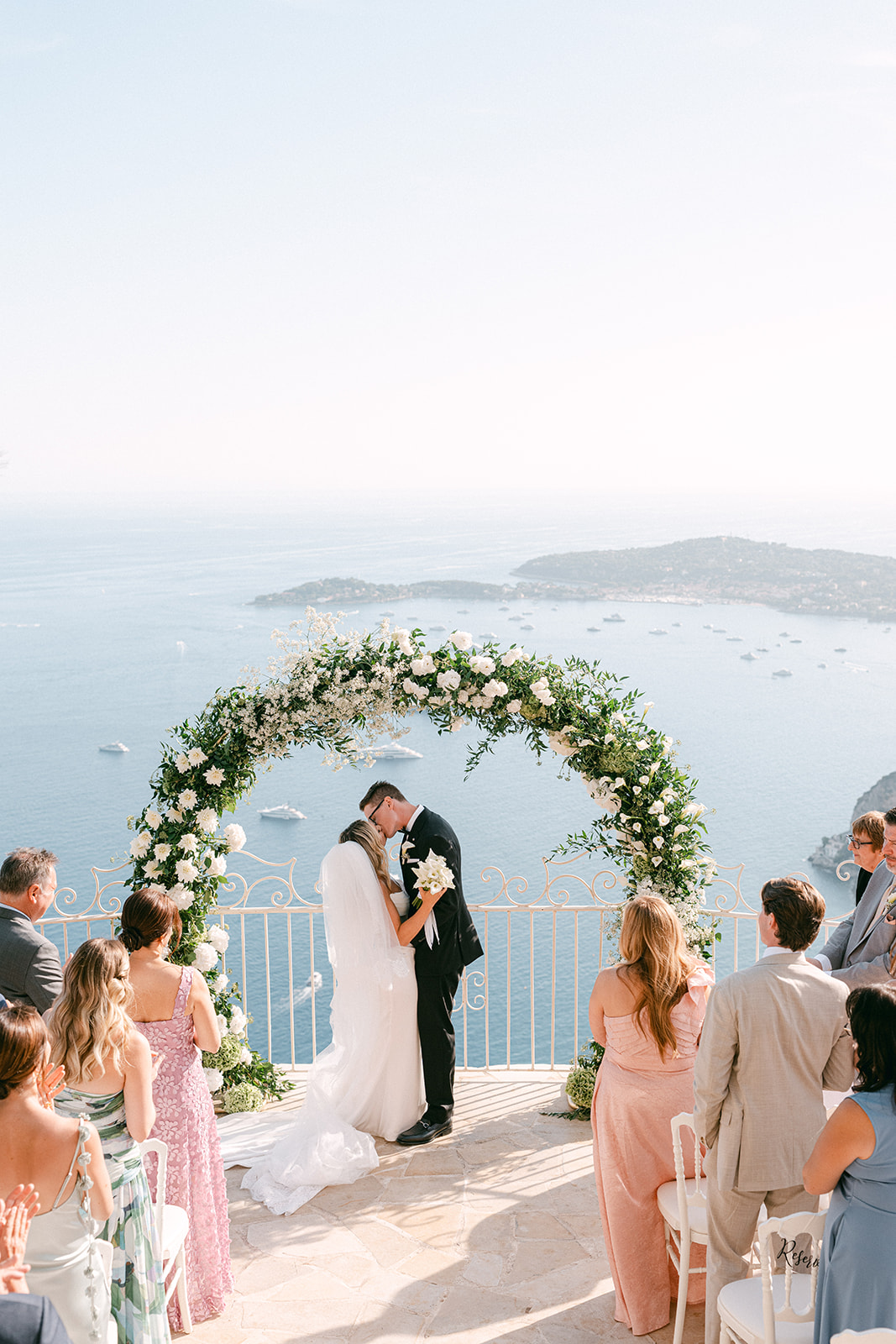 outdoor wedding ceremony in France