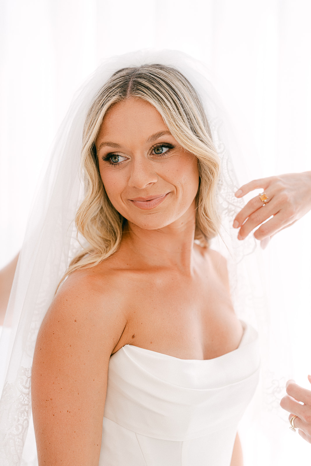 Bride getting ready in a French Riviera hotel