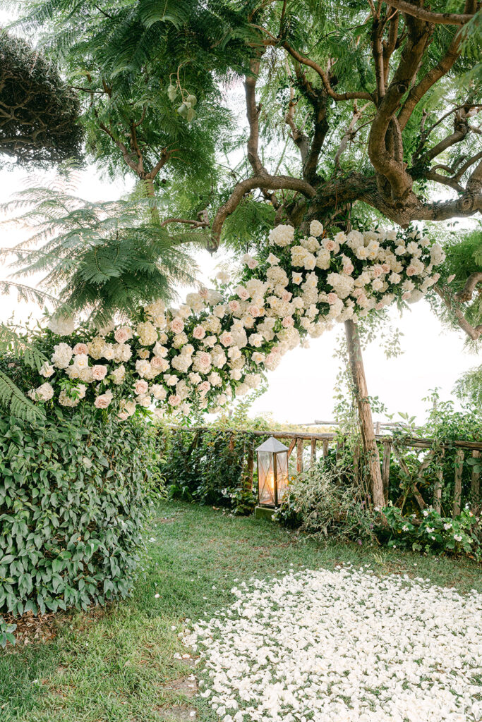 ceremony flowers Hotel Santa Caterina wedding luxury Amalfi Coast