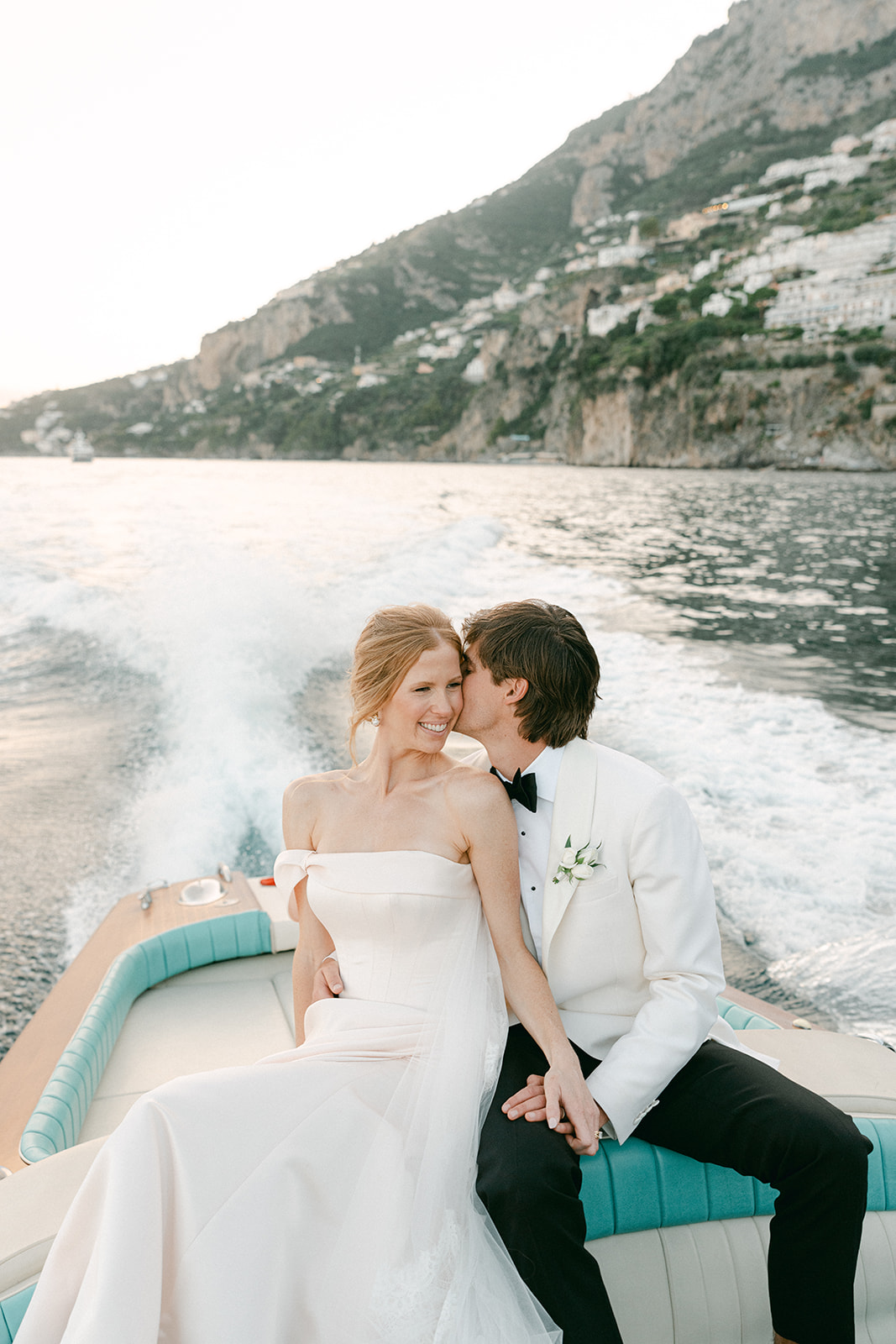 Luxury Amalfi Coast destination wedding overlooking the ocean in Italy
