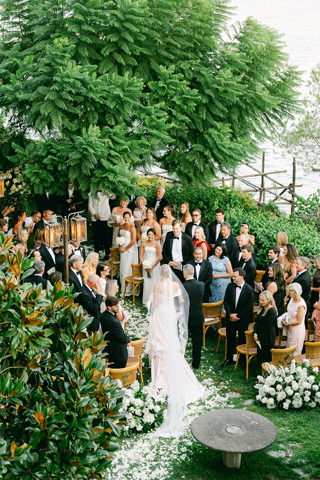 Italian Riviera wedding inspiration with romantic garden design