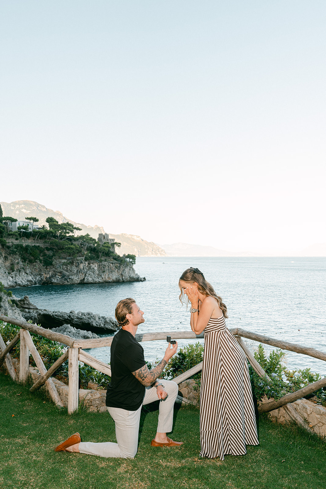 Andrea Gallucci - Destination Wedding Photographer- Amalfi Coast Positano Santorini Barcellona Rome Ravello Paris New York Natural candid moments during Amalfi Coast proposal session