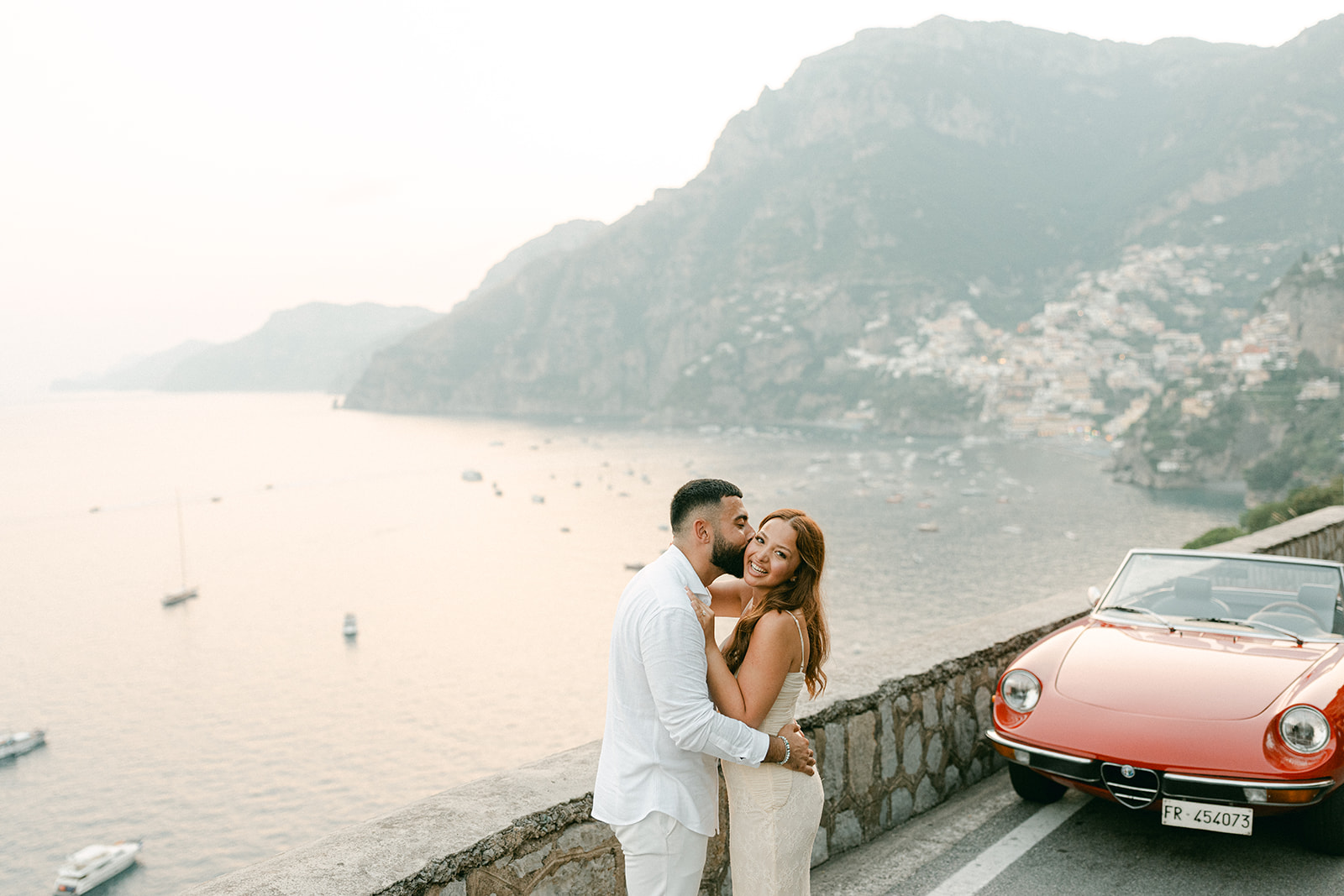 Andrea Gallucci - Destination Wedding Photographer- Amalfi Coast Positano Santorini Barcellona Rome Ravello Paris New York Cliffside proposal location on the Amalfi Coast in Italy