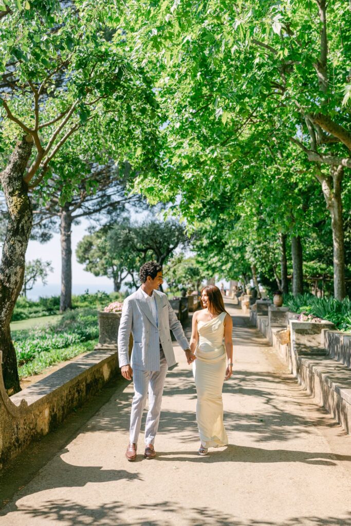Luxury proposal idea at Villa Cimbrone Ravello