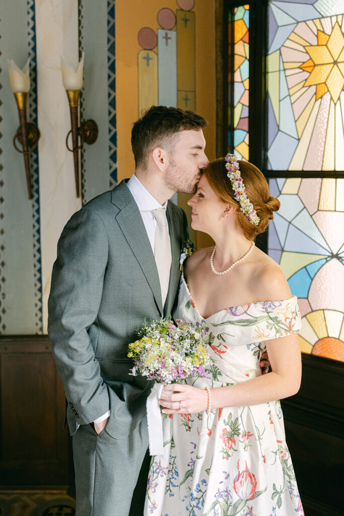 Vow renewal couple portraits at a private villa in Trentino Northern Italy