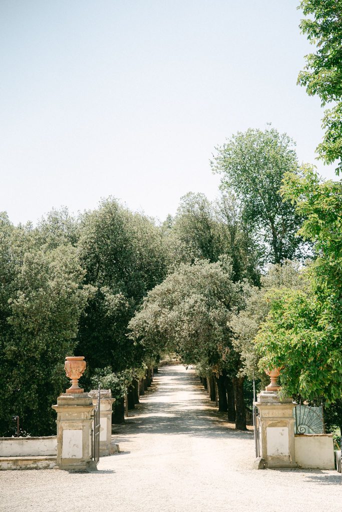 Villa Corsini a Mezzomonte wedding venue with beautiful gardens near Florence Italy