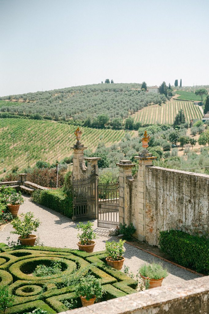 Elegant destination wedding at Villa Corsini in the Tuscan countryside