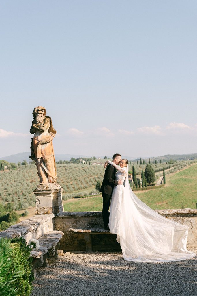 Beautiful Italian wedding details at Villa Corsini near Florence Tuscany